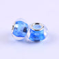 Acrylic Spacer Beads 14mm Glossy Transparent Dyed Core 100pcs 14