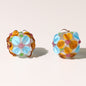 Lampwork Glass Beads Handmade Flower Ball 15mm Multicolor 10pcs 6