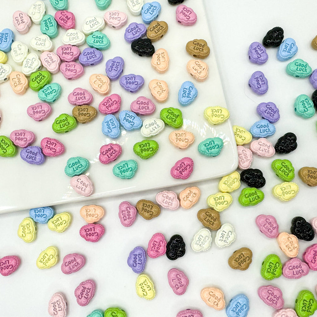 Cartoon Cloud Metal Beads 12mm Painted Alloy 20pcs