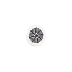 Flat Clay Beads 10mm Halloween Spider Web Design 100pcs 5