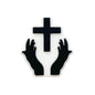 Silicone Focal Beads Pacifier Chain Open Hands Cross Design 20pcs