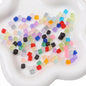 Frosted Sugar Seed Glass Beads 5mm Pastel Mixed Colors 100pcs 33