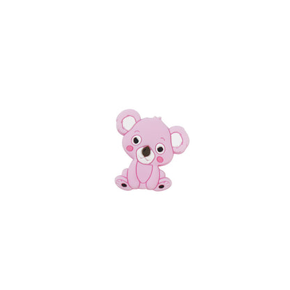 Silicone Focal Beads Animal Koala Tilted Head 20pcs 5