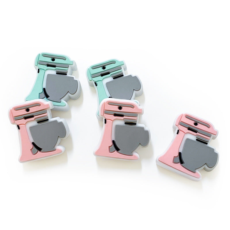 Silicone Focal Beads Kitchen Mixer Pastel Colors Set 20pcs 4