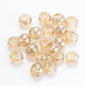 Electroplated Glass Beads 8 10mm Large Hole Rainbow Finish 50pcs 11