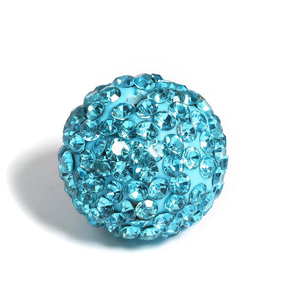 Clay Ball Rhinestone Beads 16mm Mixed Solid and AB Colors 20pcs 12