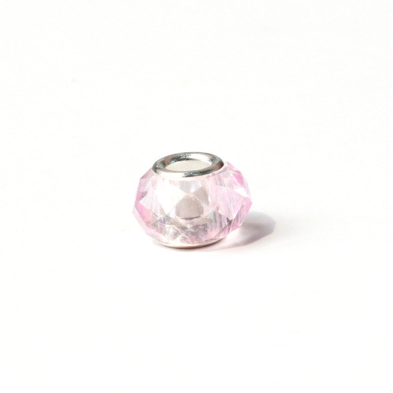 Acrylic Facet Spacer Beads 14mm Large Hole 100pcs 9