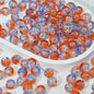 Crackle Glass Beads Round 10mm Transparent Mixed Colors 50pcs 46