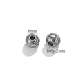 Stainless Steel Baroque Metal Beads Textured Vintage Style 20pcs 6