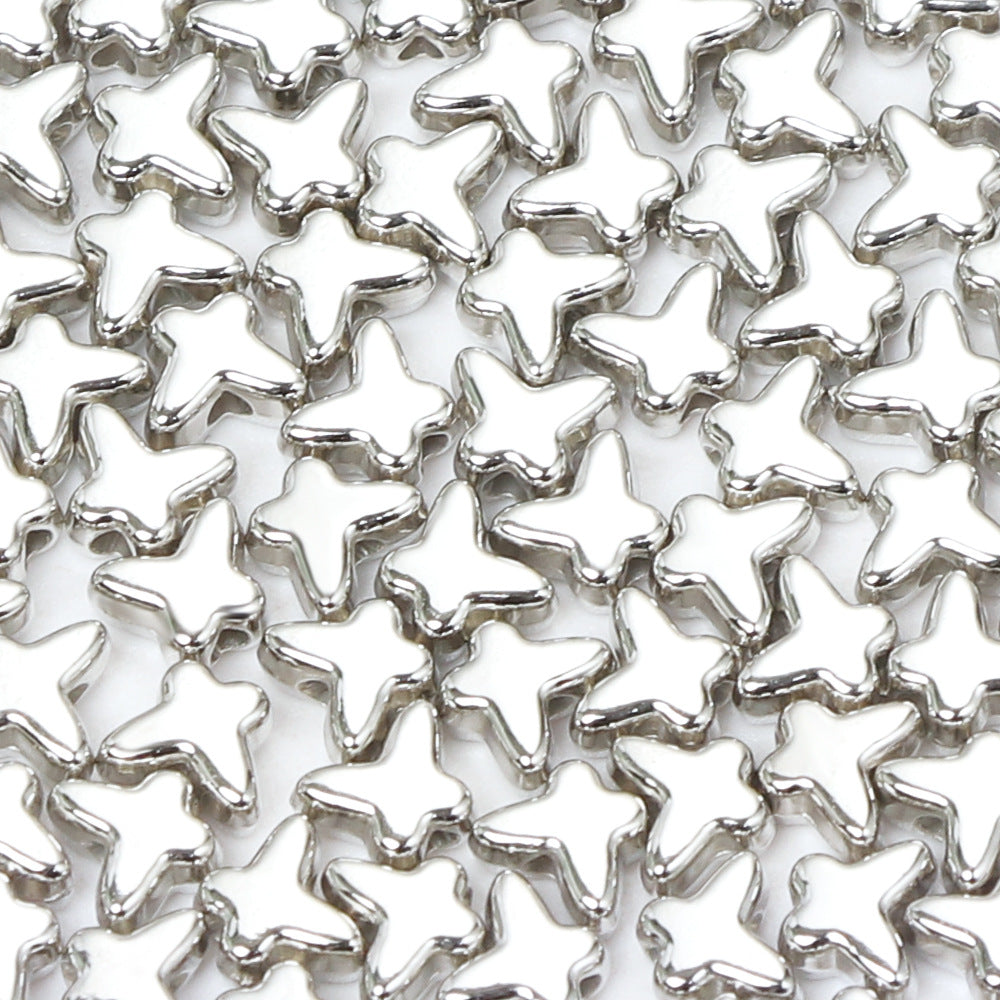 Smooth Butterfly Acrylic Beads 6mm CCB Metallic Gold Rose Silver 200pcs 8