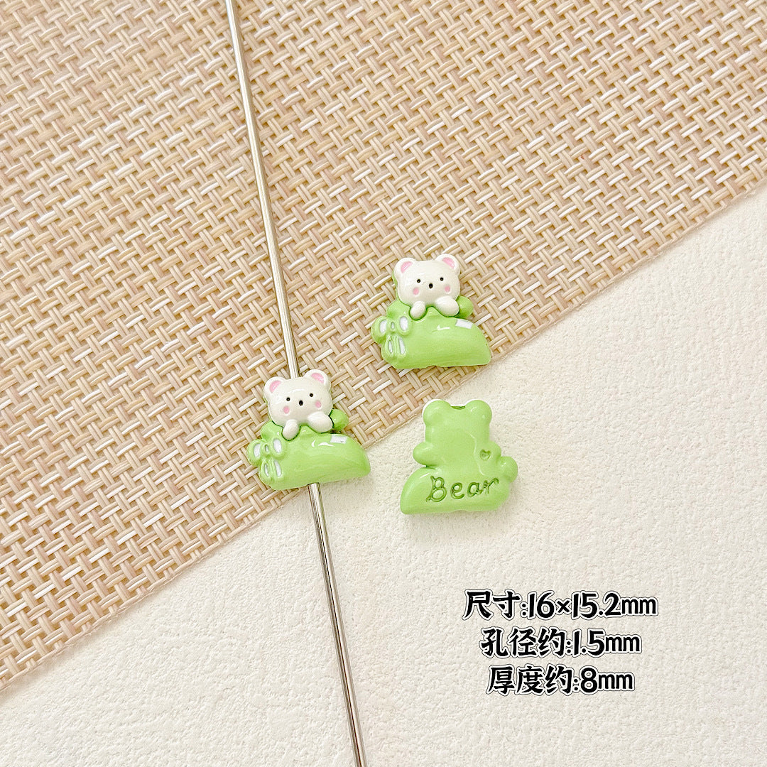 Pillow Metal Beads 14-16mm Glossy Painted Cat Face Alloy 10pcs 15