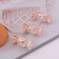 Transparent Candy Acrylic Beads 29mm UV Plating Rainbow 100pcs 8