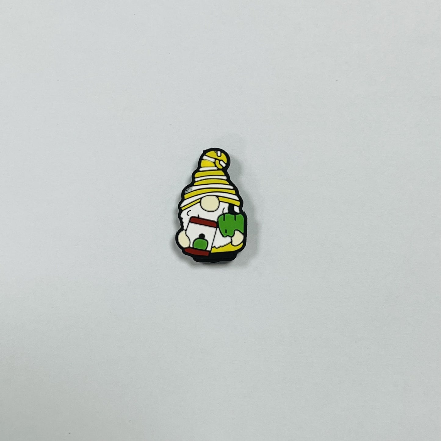 Silicone Focal Beads Cartoon Dwarf Holding Various Items 20pcs 18