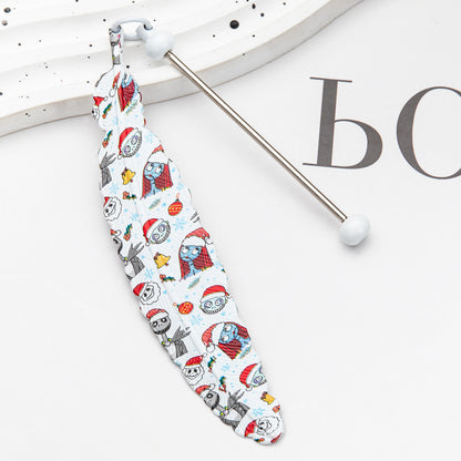 Beadable Feather Bookmarks Halloween Christmas Prints 12pcs 12