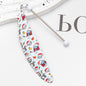 Beadable Feather Bookmarks Halloween Christmas Prints 12pcs 12