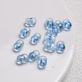 Acrylic Peanut Spacer Beads 8mm High Transparency Plating 100pcs 3