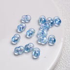Acrylic Peanut Spacer Beads 8mm High Transparency Plating 100pcs 3