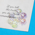 Transparent Plating Bear Paw Acrylic Beads 16mm Iridescent 20pcs 6