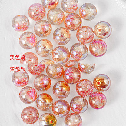 Clear Christmas Tree Inside Resin Beads 16mm Round Colorful 20pcs 7