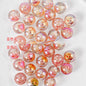 Clear Christmas Tree Inside Resin Beads 16mm Round Colorful 20pcs 7