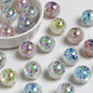 Luminous Fireworks Pattern Resin Beads 15mm Round 10pcs 6