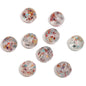 Shimmer Glitter Filled Resin Beads 16mm Round Autumn Leaf 50pcs 11