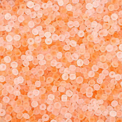 Transparent Frosted Seed Glass Beads 2mm with 1mm Hole 660pcs 14