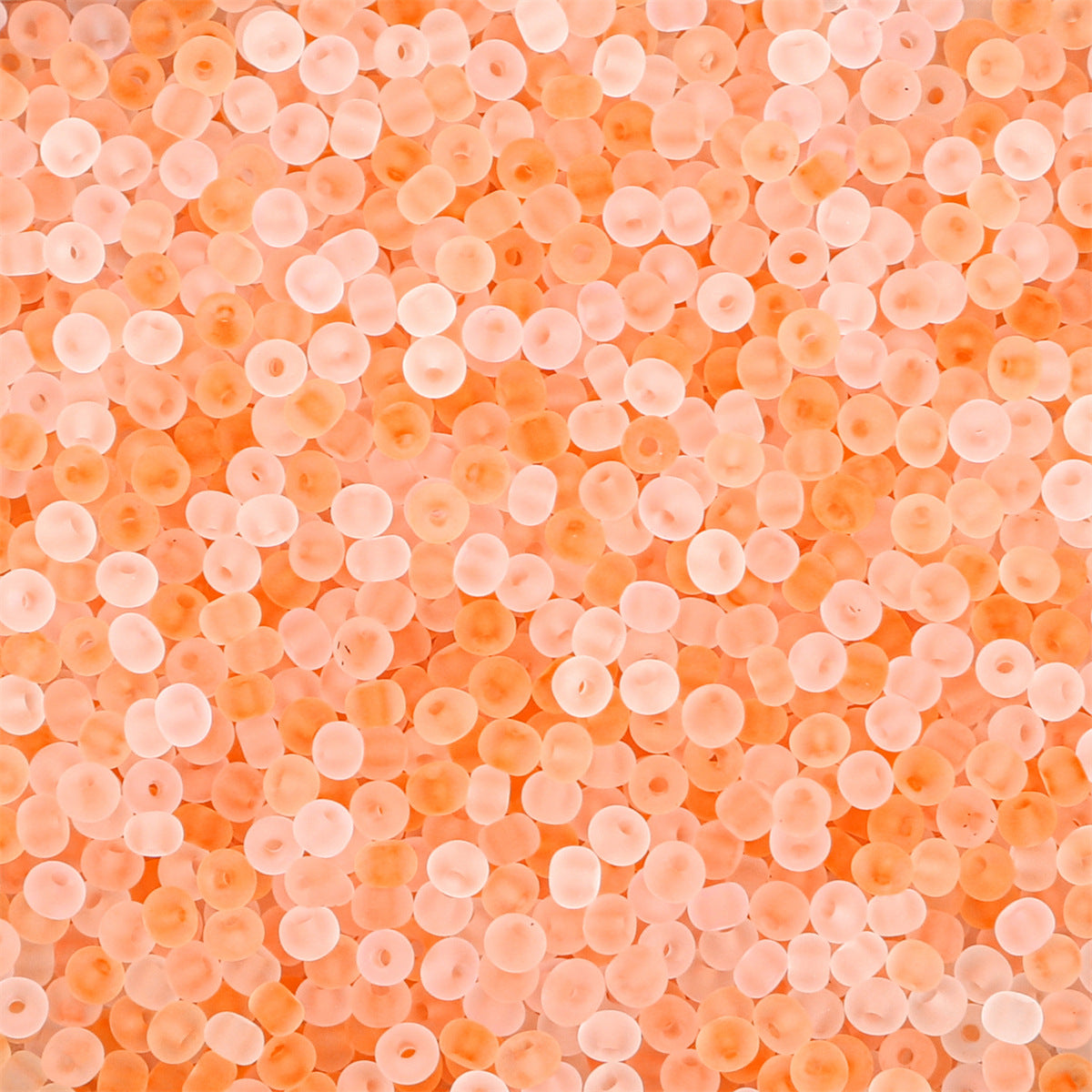 Transparent Frosted Seed Glass Beads 2mm with 1mm Hole 660pcs 14