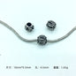 Hollow Spherical Metal Beads Large Hole Intricate Floral Cut-Out 100pcs 18