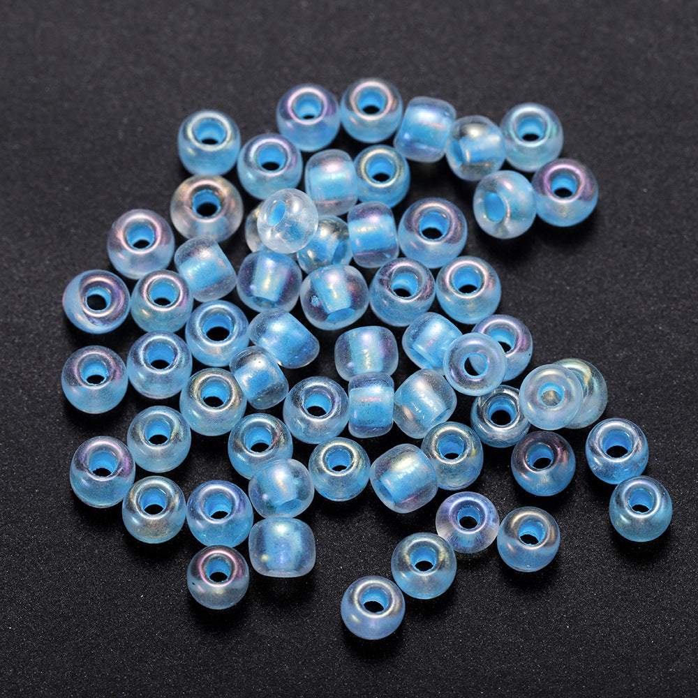 Glow In The Dark Seed Glass Beads 3mm Multicolor Stripes 1800pcs 6