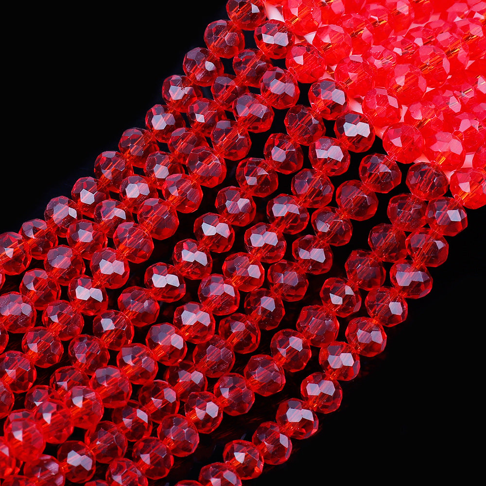 Transparent Faceted Glass Beads 10mm Colorful Mixed 136pcs 20
