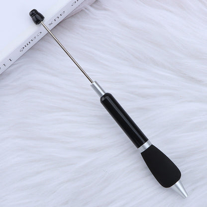 Beadable Ballpoint Pen Comfortable Grip Sponge Sheath Black Ink 1.0mm 5