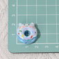 Animal Donut Resin Beads 20mm Glossy Pastel Shimmer 10pcs 8
