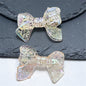 Plating Crackle Butterfly Bow Acrylic Beads 22x32mm Translucent Pastel 100pcs 3
