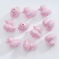 Plating Duck Acrylic Beads 22mm Glossy Iridescent 10pcs 8
