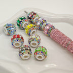 Full Rhinestone Bubblegum Rhinestone Beads 18mm Glam 4pcs 4