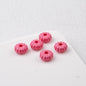 Acrylic Pumpkin Spacer Beads 8mm Striped 50pcs 14