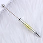 Beadable Ballpoint Pen UV Plating Starry Sky Sequins Gradient Colorful 18