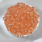 Ice Transparent Round Glass Beads 8mm Pastel Frosted Glow 100pcs 8