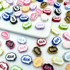 Frame Metal Beads 9x12mm Baking Painted Enamel Alloy 10pcs