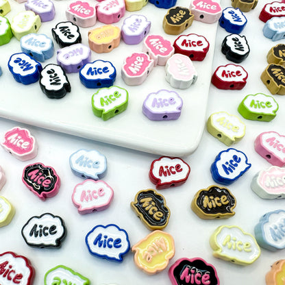 Frame Metal Beads 9x12mm Baking Painted Enamel Alloy 10pcs