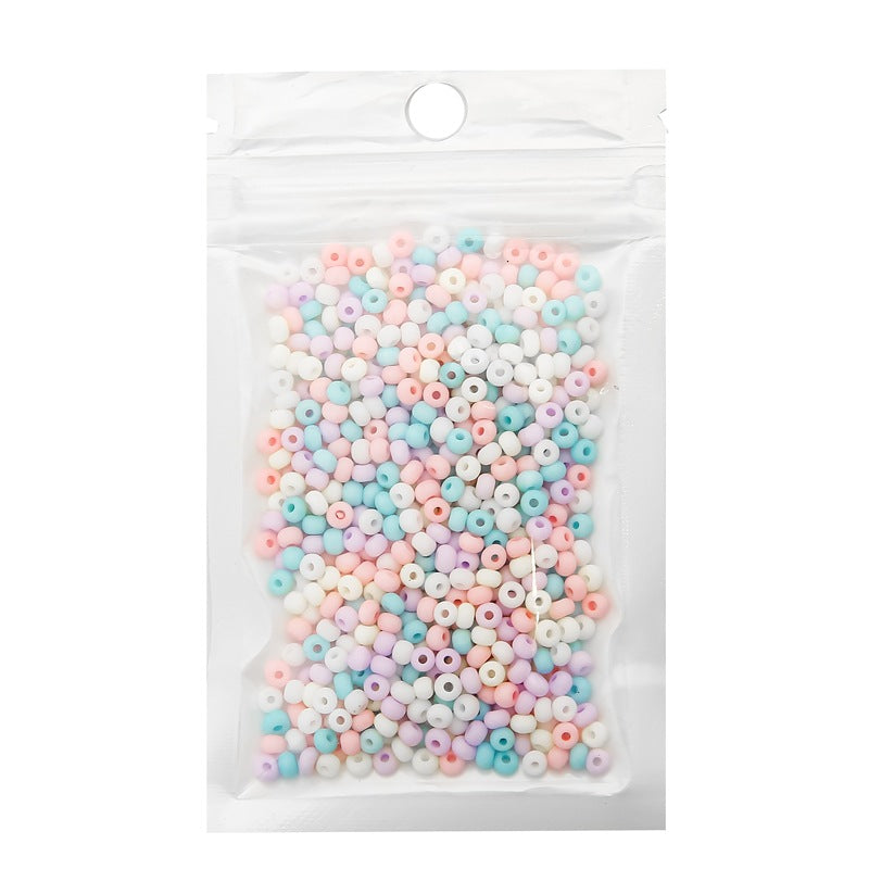 Frosted Seed Glass Beads 4mm Pastel Colors Matte Finish 320pcs 5