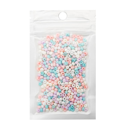 Frosted Seed Glass Beads 4mm Pastel Colors Matte Finish 320pcs 5