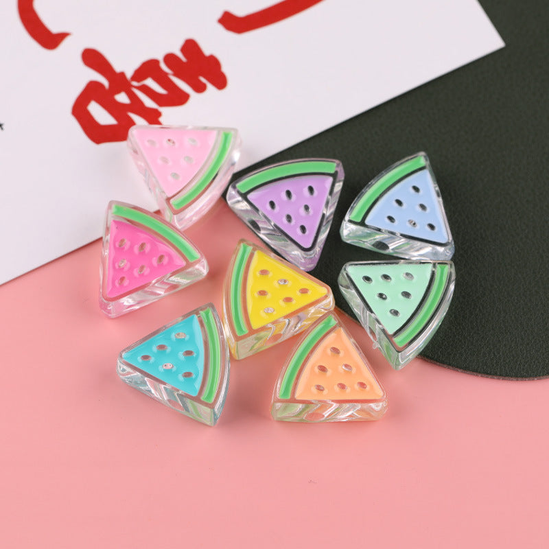 Transparent Enamel Lollipop Series Acrylic Beads 20-30mm Playful Mixed 20pcs 18