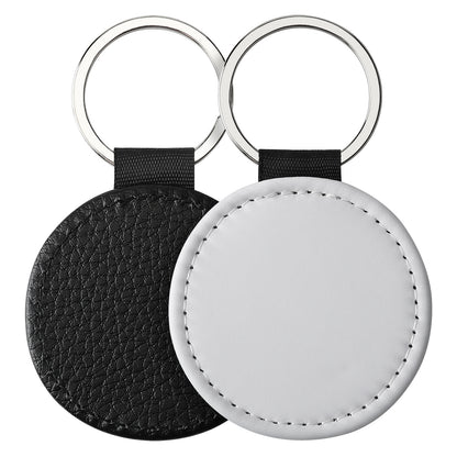 Sublimation Blank Keychain White Metal Ring Multiple Shapes 20