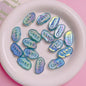 Glow Flat Acrylic Beads 15x26mm UV Plating Glow In The Dark 10pcs 14