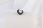 Rhinestone Heart Clay Beads 24mm Colorful Sparkling 6pcs 22