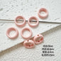 Heart Circle Floral Metal Beads Painted Solid Color Bulk 20pcs 7