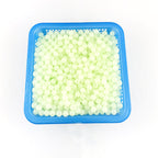 Glow Round Acrylic Beads 6-8mm Luminescent Pale Glow 100pcs 3