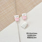 Baking Painted Good Sign and Teacup Bear Metal Beads 17mm 10pcs 13